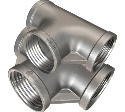 Тройник резьбовой  DN40 (48,3мм) AISI 304