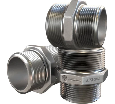 Переходной ниппель нр/нр  1 1/4"х 1/2" (42,4х21,3) AISI 304