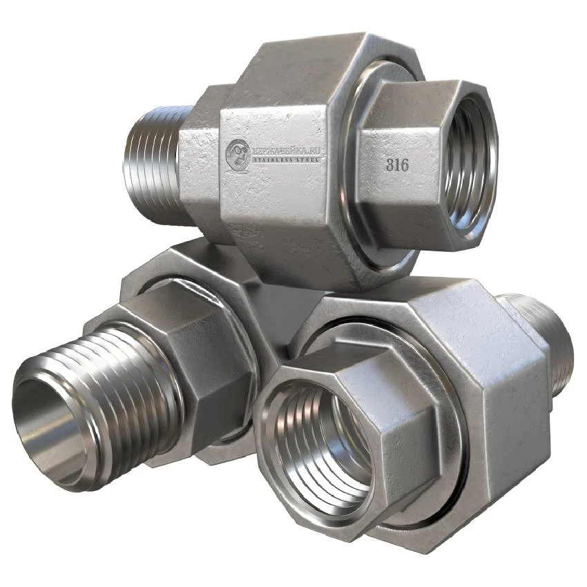 Американка нр/вр DN 32 (42,4 мм) AISI 316