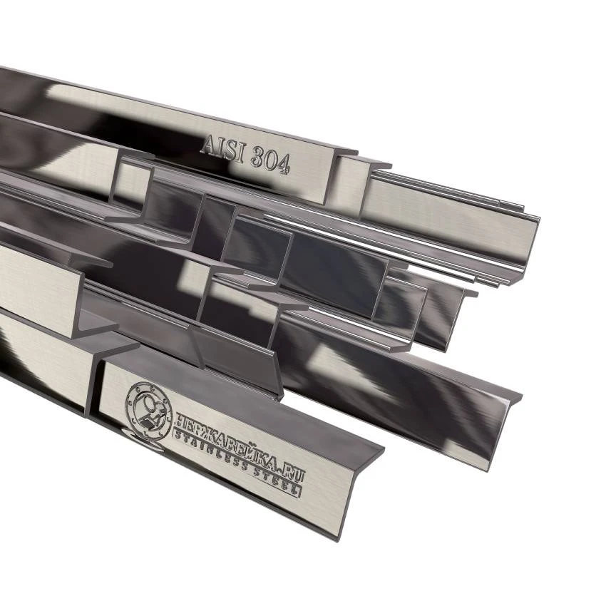 Уголок нержавеющий AISI 304 50х50х2х6000 мм шлиф.