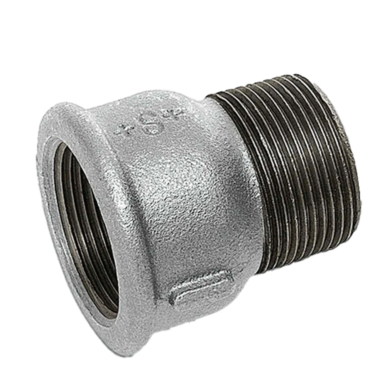 Футорка обратная чугунная оцинкованная DN 50 х DN 32 (2 х 1 1/4 дюйма)