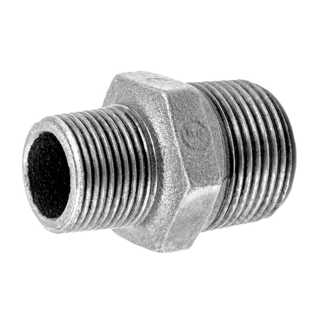 Ниппель переходной чугунный нр/нр 1 1/2 на 1 1/4 дюйма