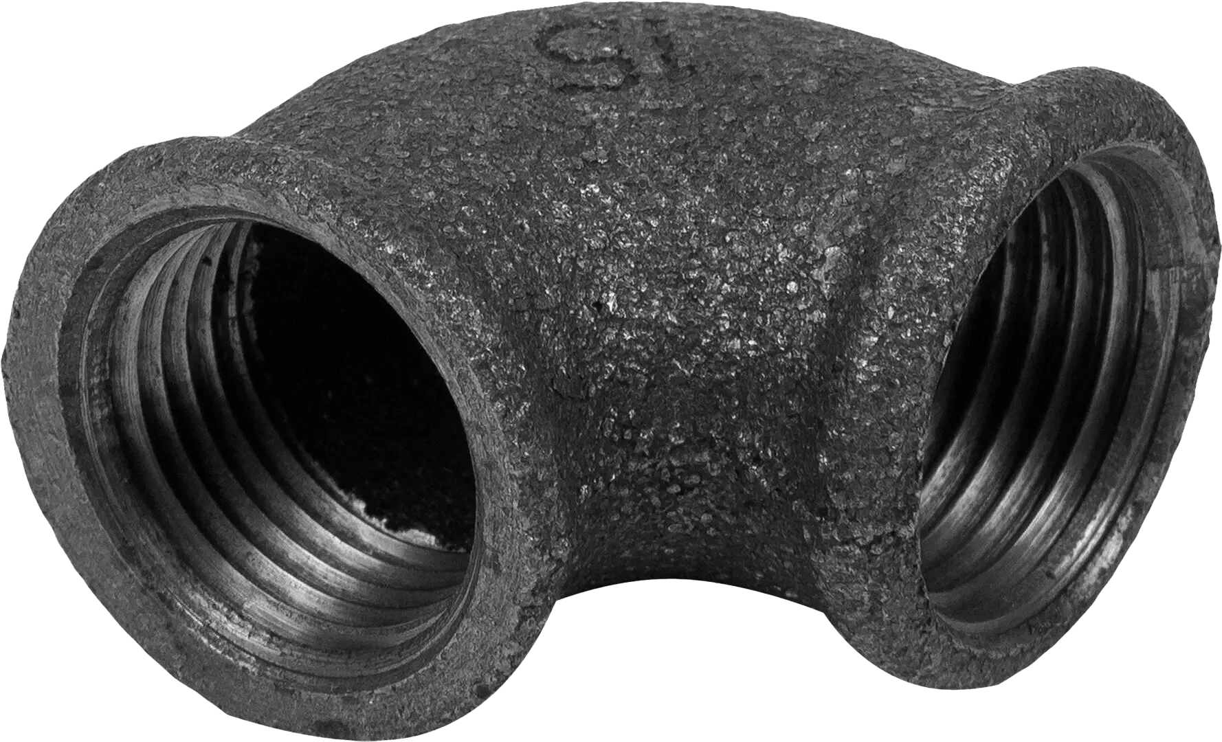 Отвод резьбовой чугунный 90 градусов ВР/ВР DN 65 (76,1 мм) 2 1/2 дюйма ГОСТ 8946