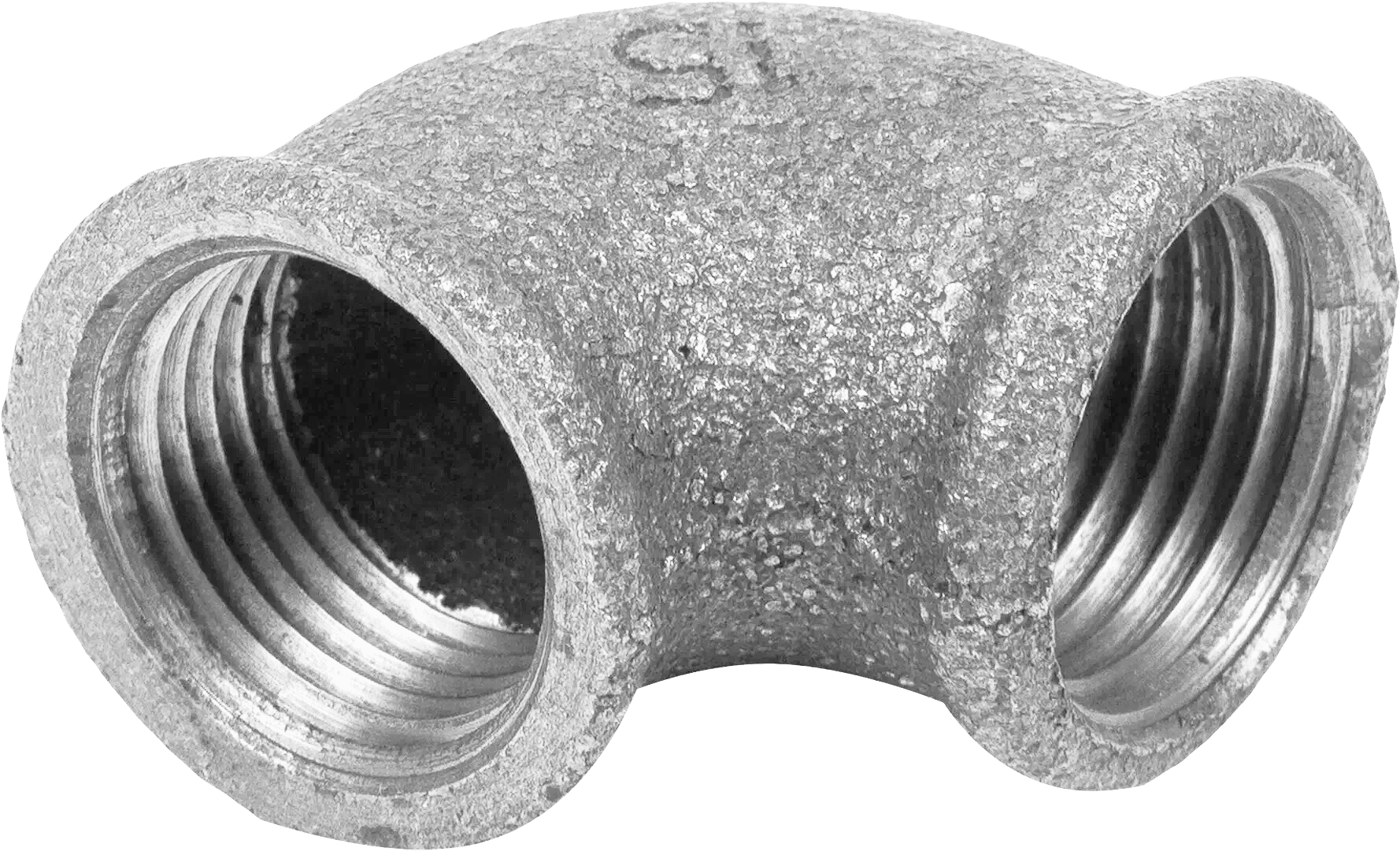 Отвод резьбовой 90гр ВР/ВР чугунный оцинкованный