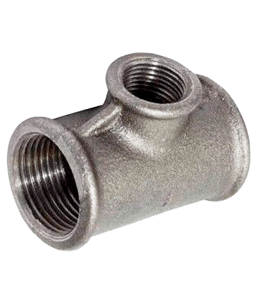 Тройники резьбовые переходные чугун, оцинк.