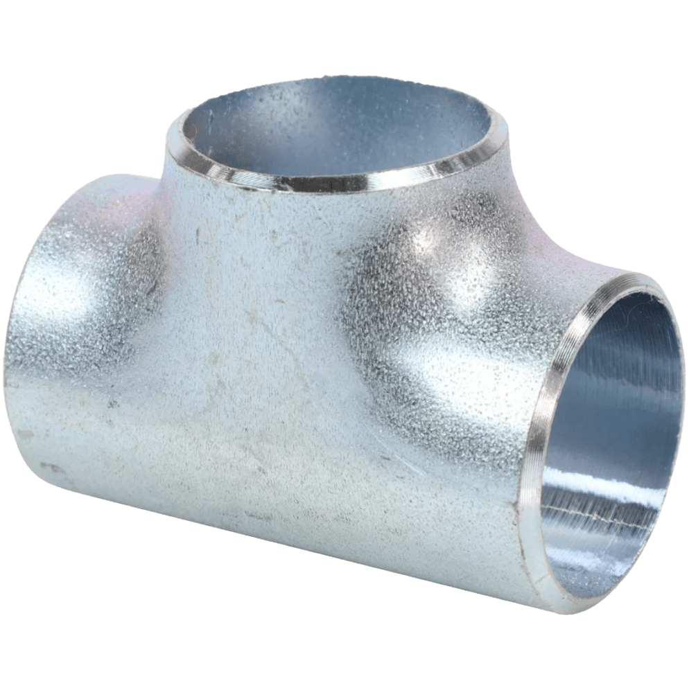 Тройник приварной сталь 20 оцинкованный