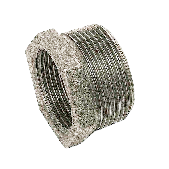 Футорка чугунная оцинкованная DN 40 х DN 32 (1 1/2 х 1 1/4 дюйма)