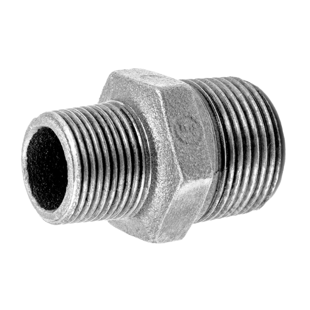 Ниппель переходной чугунный нр/нр 2 на 1 дюйм