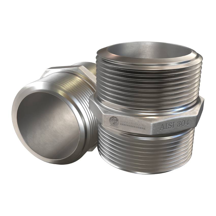 Изображение категории Ниппель двойной НР/НР AISI 304