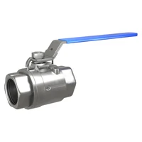 Кран шаровой полнопроходной вр/вр DN32 (42,4 мм) AISI 304