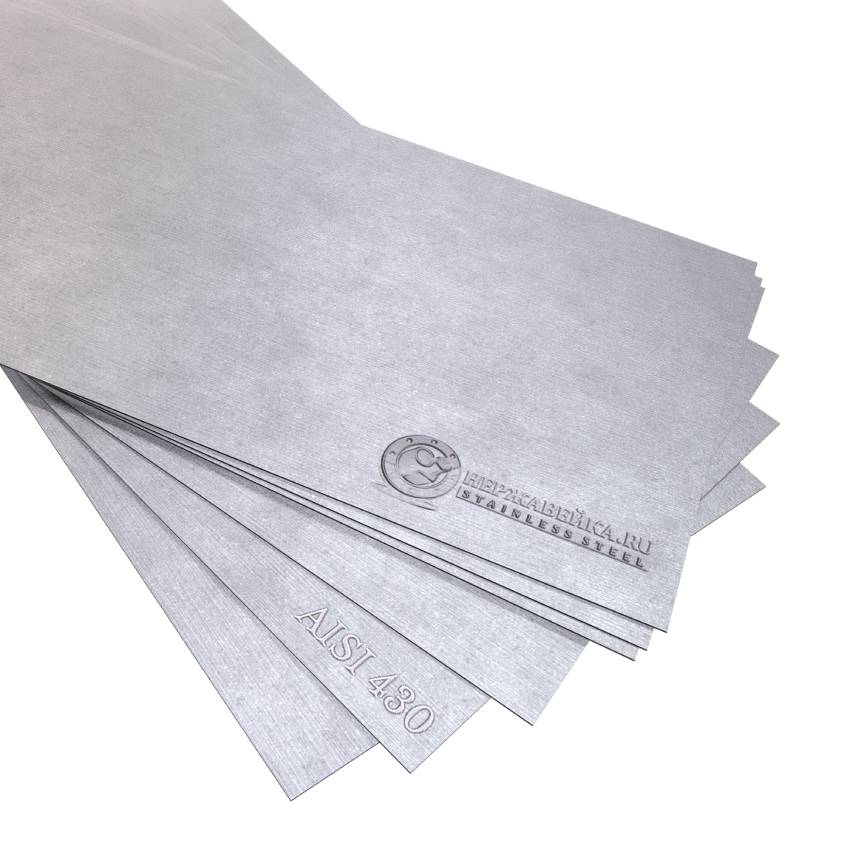 Лист нержавеющий AISI 430  5,0х1255х2438 г/к