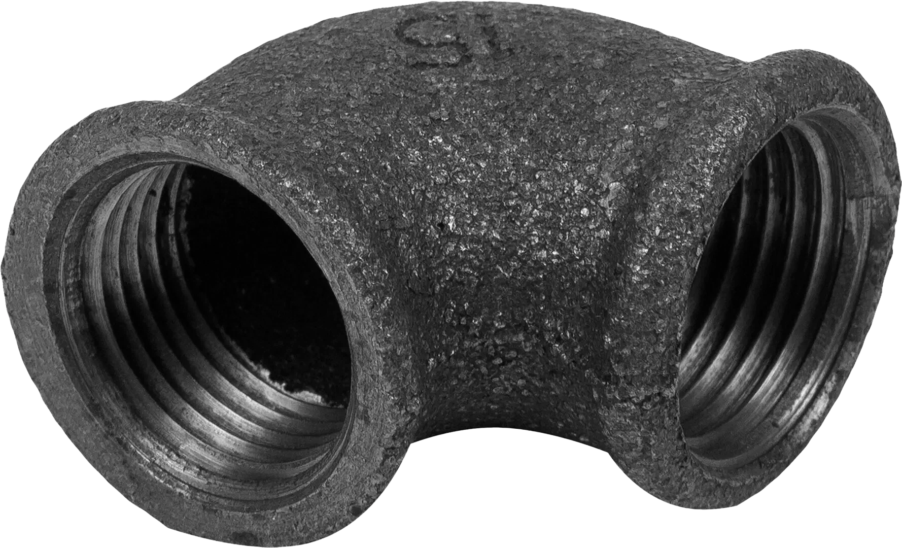 Отвод резьбовой чугунный 90 градусов ВР/ВР DN 65 (76,1 мм) 2 1/2 дюйма ГОСТ 8946