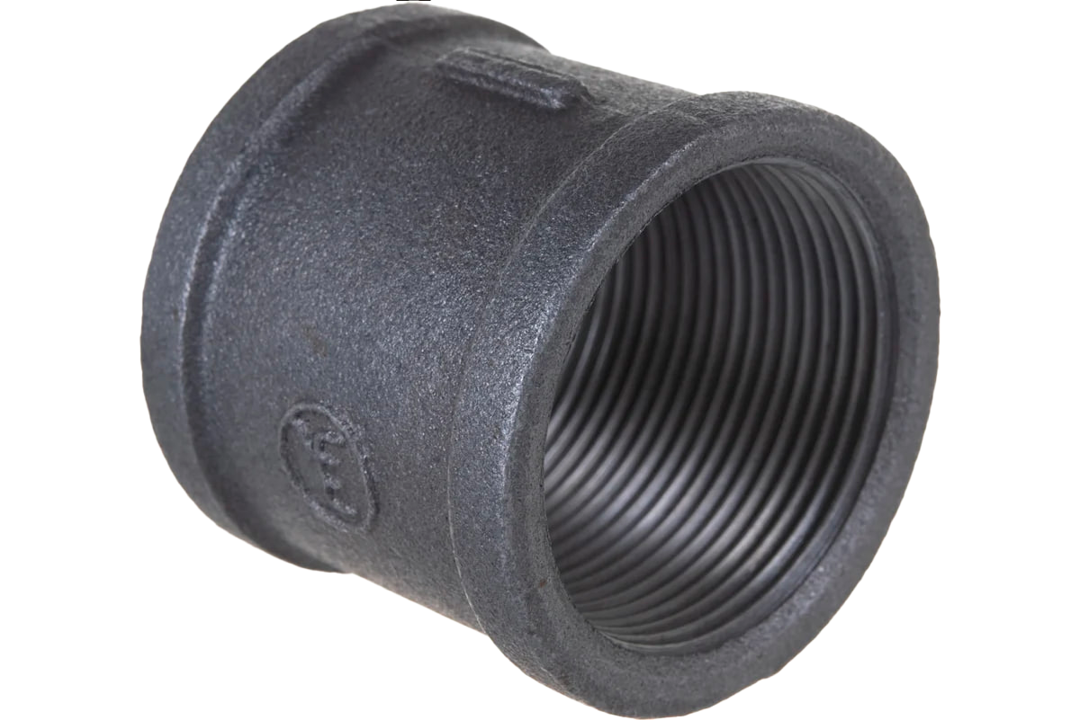 Муфта соединительная чугунная DN 15 (21,3 мм) 1/2 дюйма ГОСТ 8954