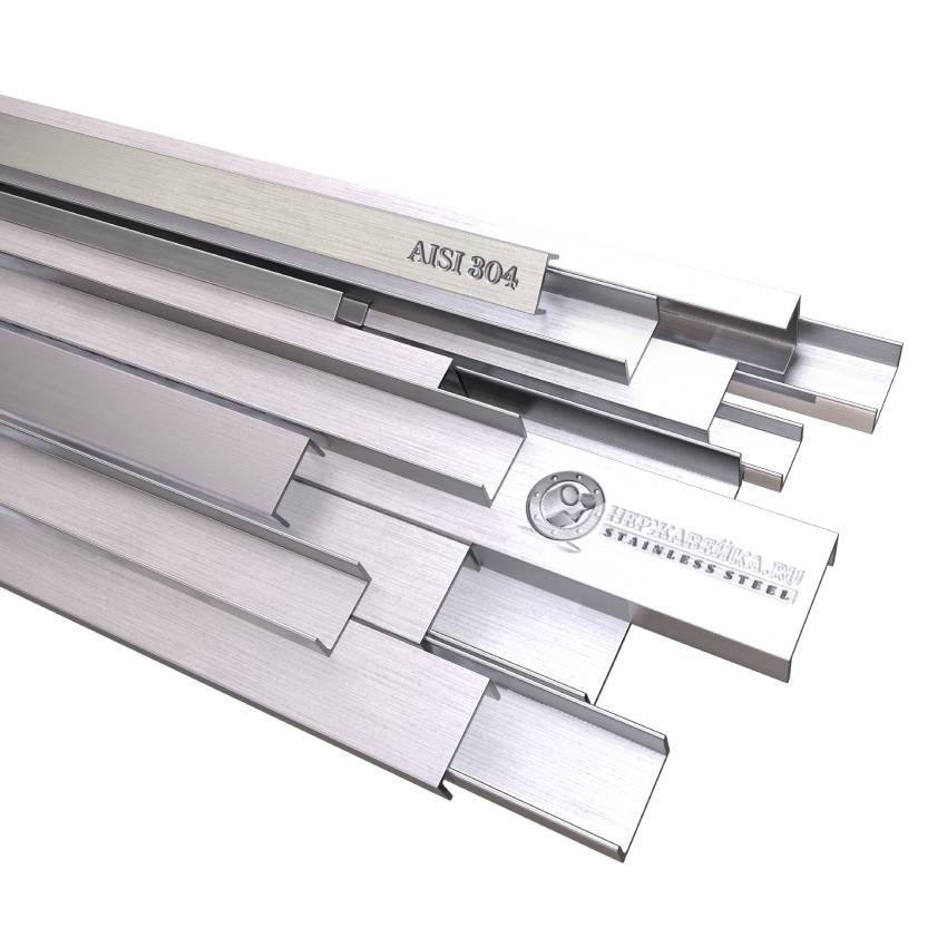 Швеллер нержавеющий AISI 304 180х70х8х11 мм