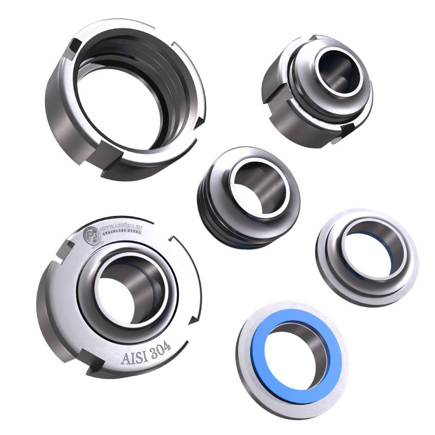 Гайка шлицевая AISI 304 DN 15