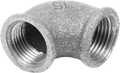 Изображение категории Отвод резьбовой 90гр ВР/ВР чугунный оцинкованный