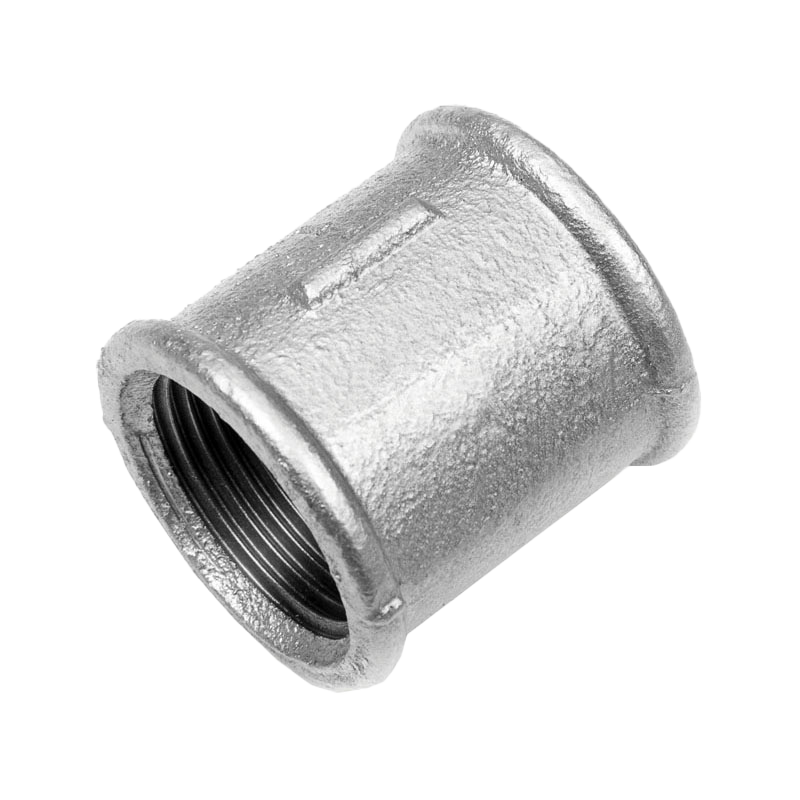 Муфта соединительная стальная оцинкованная DN 32 (42,4 мм) 1 1/4 дюйма ГОСТ 8966