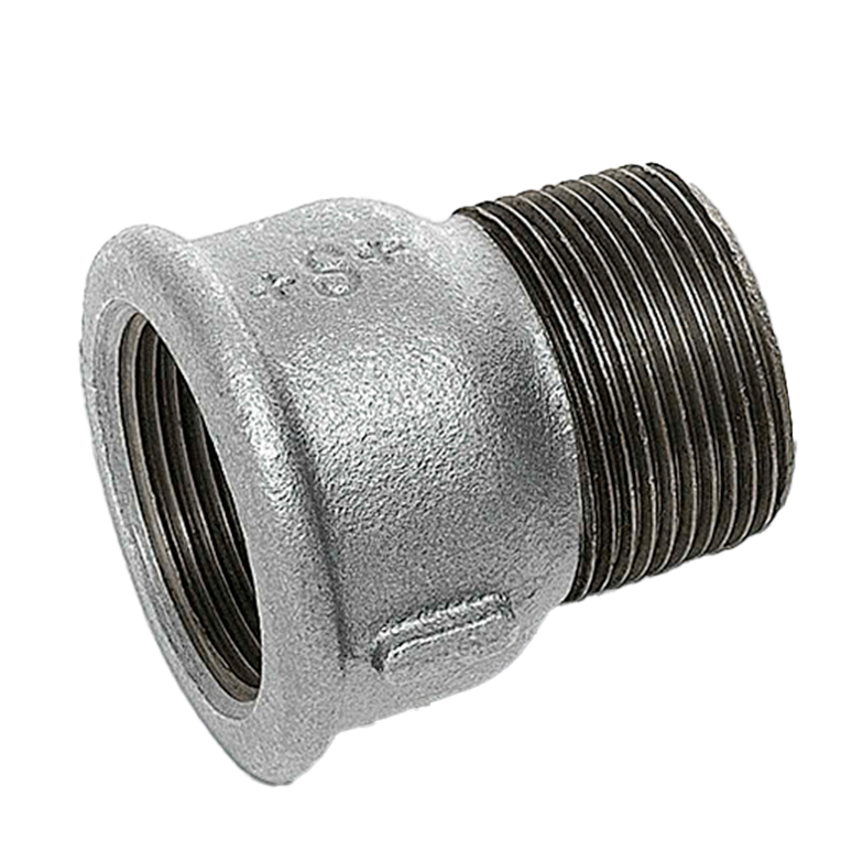 Футорка обратная чугунная оцинкованная DN 25 х DN 15 (1 х 1/2 дюйма)